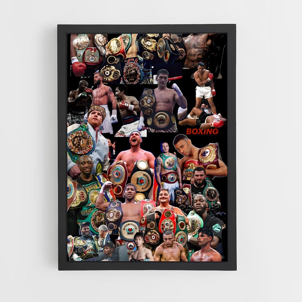 Poster Visages de Guerriers – affiche Muay Thai (vue 2)